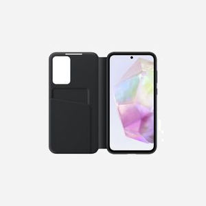 Samsung Étui Smart View Noir EF-ZA356CBEGWW pour Galaxy A35 5G, Fenêtre Interactive, Porte-Carte, 6.6", 83.1x14.4x165.4mm, 73g - Miniature 3