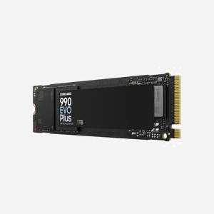Samsung SSD 990 EVO Plus 1 To M.2 2280 PCIe 4.0 NVMe 2.0 V-NAND TLC Lecture 7150 Mo/s Ecriture 6300 Mo/s, 850K/1350K IOPS - Miniature 3