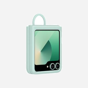 Samsung EF-PF741TMEGWW Housse Silicone Menthe pour Galaxy Z Flip6 (6.7") avec Anneau de Maintien - Miniature 3