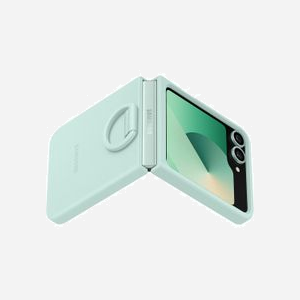 Samsung EF-PF741TMEGWW Housse Silicone Menthe pour Galaxy Z Flip6 (6.7") avec Anneau de Maintien - Miniature 5