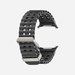 Bracelet Samsung ET-SNL70MBEGEU Gris Foncé pour Galaxy Watch Ultra, Boucle Titane Argentée, Système de Fixation Facile - Miniature 3