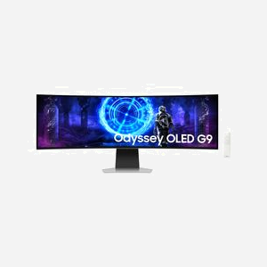 Samsung Écran PC LS49DG954SUXEN 49" OLED Dual QHD 5120x1440 240Hz 0.03ms HDR10+ Gaming FreeSync Premium Pro Tizen Argent - Miniature 1