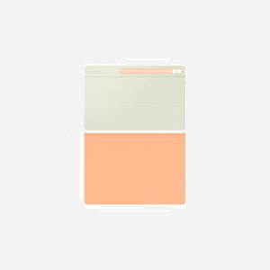 Samsung Book Cover Hybride Orange EF-BX910POEGWW pour Galaxy Tab S10 Ultra et S9 Ultra 14.6" Folio avec Fonction Marche/Veille Auto - Miniature 2