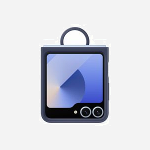 Samsung EF-PF741TNEGWW Housse Silicone Marine pour Galaxy Z Flip6 6.7" avec Anneau de Maintien Intégré