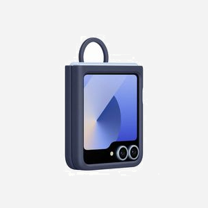 Samsung EF-PF741TNEGWW Housse Silicone Marine pour Galaxy Z Flip6 6.7" avec Anneau de Maintien Intégré - Miniature 4