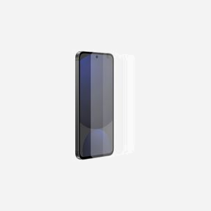 Samsung EF-US721CTEGWW : Film Protection Écran Anti-Reflets Galaxy S24 FE, Transparent, 0.2mm, Kit Nettoyage Inclus (x2), Dimensions 185.7 x 73.6 mm - Miniature 1