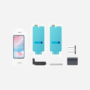 Samsung EF-US721CTEGWW : Film Protection Écran Anti-Reflets Galaxy S24 FE, Transparent, 0.2mm, Kit Nettoyage Inclus (x2), Dimensions 185.7 x 73.6 mm - Miniature 4