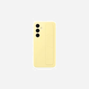 Samsung EF-GS721CYEGWW Housse Silicone Jaune pour Galaxy S24 FE 6.7" avec Support - Protection Chocs/Rayures - 80.6x11.9x165.3mm, 50g - Miniature 1