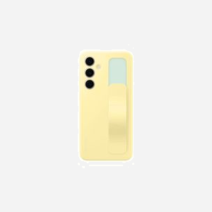 Samsung EF-GS721CYEGWW Housse Silicone Jaune pour Galaxy S24 FE 6.7" avec Support - Protection Chocs/Rayures - 80.6x11.9x165.3mm, 50g - Miniature 4