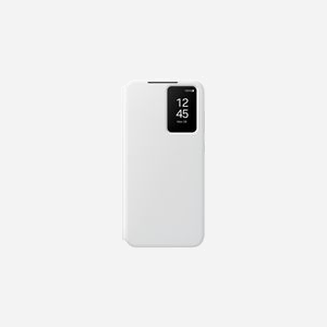 Samsung EF-ZS721CWEGWW Coque Smart View avec Porte-Carte pour Galaxy S24 FE Blanc, Fenêtre Interactive, 6.7", 1 Compartiment Carte, 83x14.4x166mm, 66g