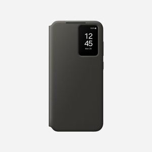 Samsung EF-ZS721CBEGWW Étui Smart View Noir avec Porte-Carte pour Galaxy S24 FE (6.7"), Fenêtre Interactive, 1 Compartiment Carte, 83x14.4x166mm, 66g