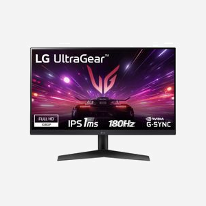LG 24GS60F-B.AEU Moniteur LCD 24" Full HD (1920x1080) IPS 180Hz 1ms, HDR10, AMD FreeSync Premium, NVIDIA G-SYNC Compatible, DisplayPort/HDMI, Noir
