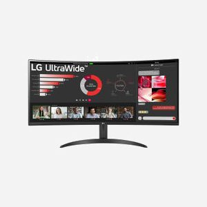 LG 34WR50QK-B Écran PC 34" Wide Quad HD (3440x1440) VA 100Hz, 5ms GTG, HDR10, FreeSync, DisplayPort 1.4, HDMI, Noir