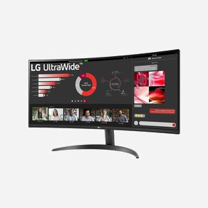 LG 34WR50QK-B Écran PC 34" Wide Quad HD (3440x1440) VA 100Hz, 5ms GTG, HDR10, FreeSync, DisplayPort 1.4, HDMI, Noir - Miniature 2
