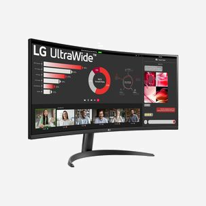 LG 34WR50QK-B Écran PC 34" Wide Quad HD (3440x1440) VA 100Hz, 5ms GTG, HDR10, FreeSync, DisplayPort 1.4, HDMI, Noir - Miniature 4