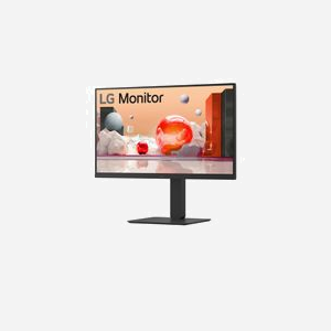 LG 27BA750-B Écran LCD 27" Full HD 1920x1080 IPS 100Hz, 5ms, 250cd/m², Hub USB-C 65W, DP 1.4, HDMI, KVM, Ethernet, Noir - Miniature 3
