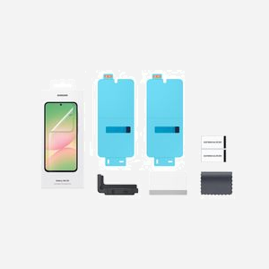 Samsung EF-UA566CTEGWW Film Protection Écran Galaxy A56 5G Transparent 6.7" Anti-Rayures Anti-Traces 73.2x185.7x0.2mm avec Kit Installation - Miniature 3