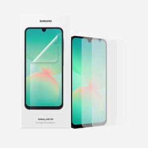 Samsung EF-UA266CTEGWW Film Protection Écran Transparent Galaxy A26 5G 6.7" (17cm) Anti-Rayures, Anti-Traces, Application Facile avec Kit
