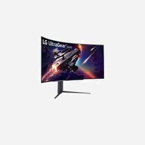 LG Ecran OLED 44.5" 45GR95QE-B, 3440x1440 WQHD, 0.03ms, 240Hz, G-SYNC Compatible/FreeSync Premium, HDR10, Noir, Hub USB, VESA - Miniature 4