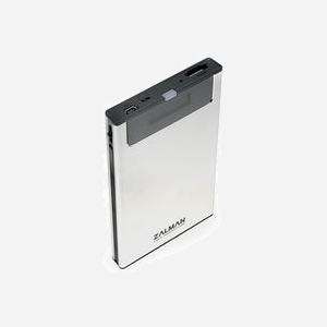 Zalman ZM-VE200 SE Argent, Boîtier Externe 2.5" SATA, USB 2.0/eSATA, Alimenté par USB, 1 Baie, 78.6x135.3x13.1mm, 98.5g - Miniature 3