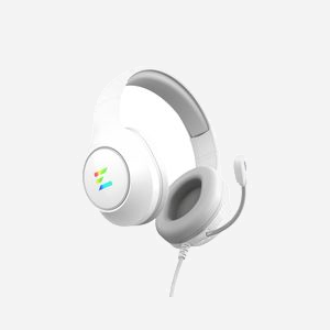 Casque Gaming Filaire Zalman ZM-HPS310 WH Blanc - Haut-parleurs 50mm, 20-20000Hz, Micro Boom - Sensibilité 106dB, Impédance 32 Ohm, USB, Câble 2.2m - Miniature 3