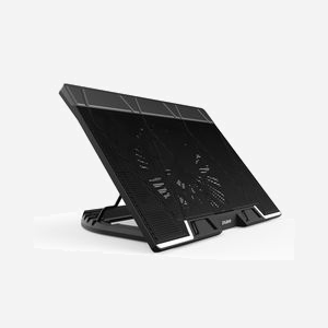 Zalman ZM-NS3000 Base de Refroidissement pour PC Portable 17" Ventilateur 200mm 760 RPM USB Noir (375x283x56mm, Plastique/Acier/Caoutchouc) - Miniature 2