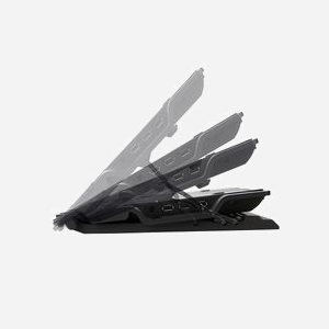 Zalman ZM-NS2000 Support Refroidisseur Ordinateur Portable 12"-17" ventilateur 200mm 610tr/min 20dB USB 2.0 (3 ports) Inclinaison 7.5-45° Noir - Miniature 4