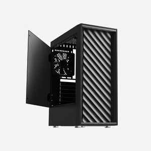 Zalman T7 Boîtier PC Midi Tower Noir, Acier/Plastique, ATX/micro ATX/Mini-ITX, 2x3.5", 6x2.5", Vent. 1x120mm avant/1x120mm arrière - Miniature 2