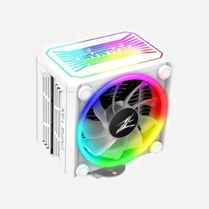 Zalman CNPS16X WHITE - Refroidisseur CPU 12cm Blanc, 800-1500 RPM, 49 CFM, 27 dBA, compatible sockets Intel LGA et AMD, caloducs cuivre, éclairage RGB - Miniature 1