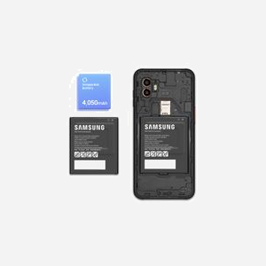 Batterie Samsung GP-PBG736ASABW Li-Ion 4050mAh 3.85V pour Galaxy XCover6 Pro - 62.6x73x6.5mm, Noir, 7.4g - Miniature 4