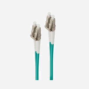 ALOGIC Câble Fibre Optique OM4 LC/LC 2m, 50/125µm, Multimode, 100GbE, LSZH, Turquoise - Réf: LCLC-02-OM4, Longueur d'onde 850/1300nm - Miniature 1