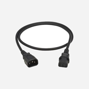 Eaton Câble d'alimentation P004-01M-EU 1m IEC C13 vers IEC C14 250V/10A H05VV-F PVC Noir, diamètre 6.7mm, certifications CE/REACH/RoHS/UKCA - Miniature 2