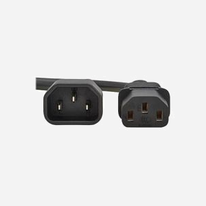 Eaton Câble d'alimentation P004-01M-EU 1m IEC C13 vers IEC C14 250V/10A H05VV-F PVC Noir, diamètre 6.7mm, certifications CE/REACH/RoHS/UKCA - Miniature 3