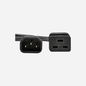 Câble d'alimentation Eaton P047-02M-EU 2m, IEC C14 mâle vers IEC C19 femelle, 10A 100-250V, H05VV-F 3x16AWG, PVC, -15°C à 70°C, certifié CE/REACH/RoHS/UKCA. - Miniature 3