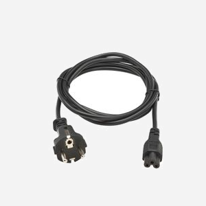 Câble d'alimentation Eaton P058-02M-EU Noir 2m, CEE7/4 vers Coupleur C5, 250V 2.5A, Type H03VV-F, Diamètre 5.9mm, Certifié CE/REACH/RoHS/UKCA - Miniature 2