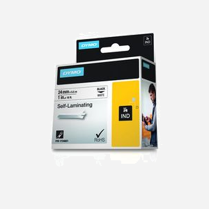 DYMO RHINO 24mm Ruban d'Étiquette Vinyle Auto-Laminant Blanc, Référence 1734821 - Compatible RHINO 6000, Protection Huile, Solvant, Eau et Abrasion - Miniature 3