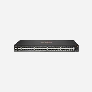 HPE Aruba Networking 6100 48G 4SFP+ Switch Gigabit Ethernet L3 Géré, 48 Ports RJ-45 10/100/1000, 4x SFP+, 1U, QoS, IPv6, Noir