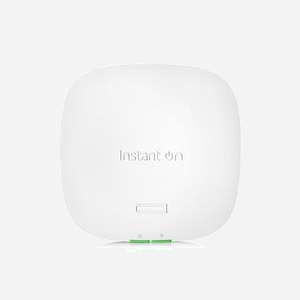 HPE Aruba Instant On AP22 (RW) Point d'accès Wi-Fi 6, 802.11ax, 1774 Mbit/s, 2.4/5 GHz, MU-MIMO, PoE, Bluetooth, 1x RJ-45, Blanc