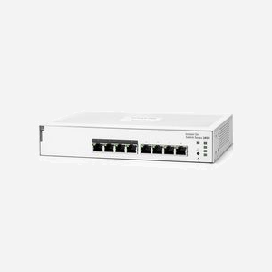 HPE Aruba Instant On 1830 JL811A Commutateur Géré L2 8 ports Gigabit Ethernet PoE+ 65W 1U, Cloud Management, QoS, VLAN, 802.1x, IGMP, ARM Cortex-A9