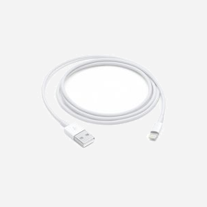 Apple Câble Lightning vers USB-A 1m Blanc - Connecteurs Mâle/Mâle - Référence MXLY2ZM/A - USB 2.0 - Synchronisation et Recharge