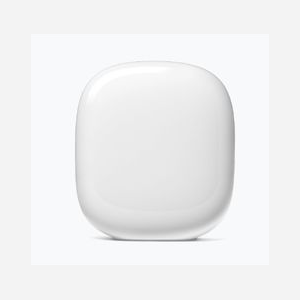 Google Nest Wifi Pro (GA03030-EU) - Point d'accès WiFi 6E Tri-Band (2.4GHz, 5GHz, 6GHz), WPA3, Blanc, Consommation 22.5W, Antennes Internes, 117x85x130mm