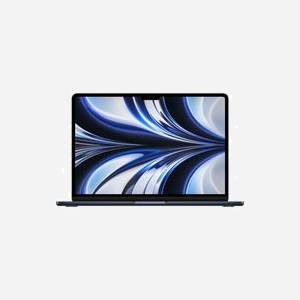 Apple MacBook Air M2 (2022) 13.6" 2560x1664 8Go RAM 256Go SSD Apple GPU Wi-Fi 6 Bluetooth 5.0 macOS Monterey Midnight