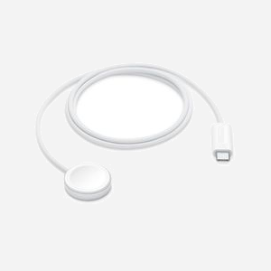 Apple MT0H3ZM/A - Chargeur USB à induction rapide pour Apple Watch (Ultra 2, Series 9, SE, Ultra, Series 8, Series 7), câble 1m, blanc - Miniature 1