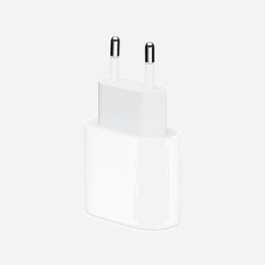 Apple Adaptateur Secteur USB-C 20W MUVV3ZM/A, Charge rapide, 1 Port USB Type-C, Universel, Intérieur, Blanc, Compatible iPhone, iPad, Apple Watch, AirPods - Miniature 1