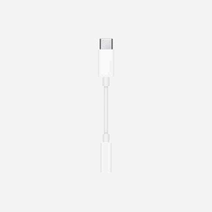 Adaptateur Apple MW2Q3ZM/A : USB-C Mâle vers Jack 3,5mm Femelle, Connecteurs Droits, Couleur Blanche - Miniature 1
