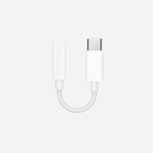 Adaptateur Apple MW2Q3ZM/A : USB-C Mâle vers Jack 3,5mm Femelle, Connecteurs Droits, Couleur Blanche - Miniature 2