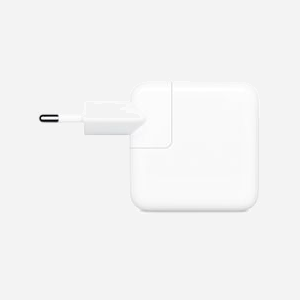 Apple Adaptateur Secteur Double USB-C 35W Blanc (MW2K3ZM/A) - Chargeur Universel Intérieur 2 Ports USB-C, Puissance Max. 35W - 38x97x97mm, 170g - Miniature 2