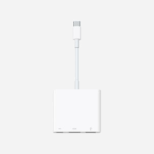 Apple Hub USB-C MW5M3ZM/A - Interfaces HDMI, USB 3.2 Gen 1 Type-A & Type-C - Résolution 4K - Compatible macOS/iOS - Blanc - Miniature 1