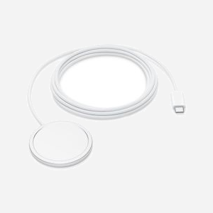 Apple Chargeur MagSafe MX6Y3ZM/A Universel USB Blanc Recharge sans fil Qi2 Charge rapide, compatible iPhone/AirPods, câble 2m - Miniature 3