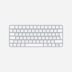 Apple Magic Keyboard Universel Blanc AZERTY Français, USB + Bluetooth, Batterie intégrée, 278.9x114.9x10.9mm, Compatible macOS, iOS, iPadOS, visionOS